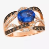 Levian Corp Le Vian Ring Featuring 1 3/4 Ct. Blueberry Tanzanite 1/3 Ct. Chocolate Diamonds 1/5 Ct. Nude Diamond In Purple