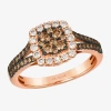 Levian Corp Le Vian Ring Featuring 1/2 Ct. Chocolate Diamonds 1/4 Ct. Nude Diamonds Set In 14k Strawberry Gold In Transparent