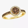 Levian Corp Le Vian Ring Featuring 1/2 Ct. Chocolate Diamonds 1/6 Ct. Nude Diamonds Set In 14k Honey Gold In Transparent