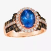 Levian Corp Le Vian Ring Featuring 7/8 Ct. Neopolitan Opal 1/3 Ct. Chocolate Diamonds 1 3/8 Ct. Nude Diamonds Se In Purple