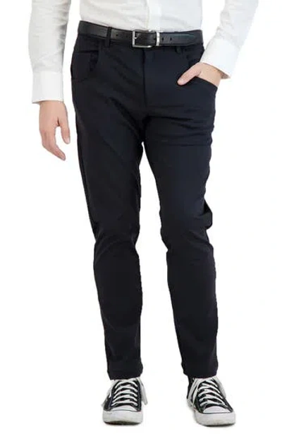 Levinas All Day Everyday Stretch Tech Chino Pants In Black