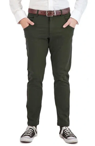 Levinas All Day Everyday Stretch Tech Chino Pants In Olive