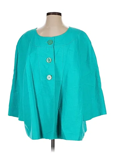 Pre-owned Levine Classics Coat In Blue