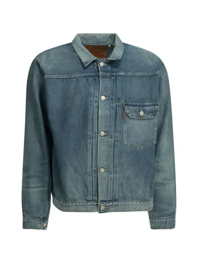 Levi's 1936 Type I Pleated Denim Jacket In Blue