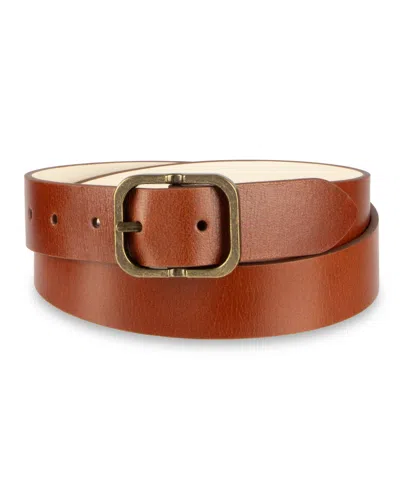Levi's 2-in-1 Reversible Center Bar Buckle Casual Leather Belt In Brown