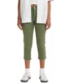 Levi's 311 Shaping Skinny Mid Rise Capri Jeans In Green