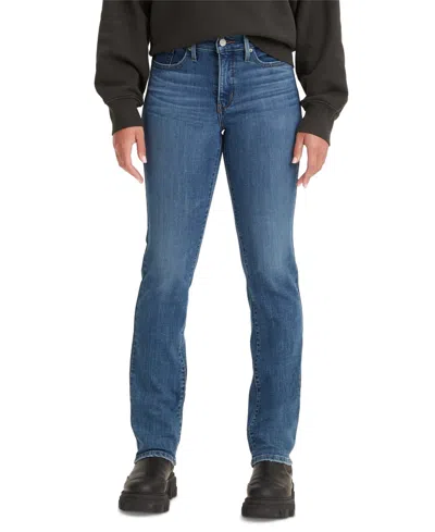 Levi's 314 Shaping Straight Leg Jeans In Lapis Bare