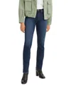 Levi's 314 Shaping Slimming Straight Leg Mid Rise Jeans In Lapis Loft