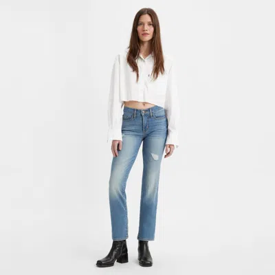 Levi's 314 Shaping Straight Women's Jeans 27x34 In Blue