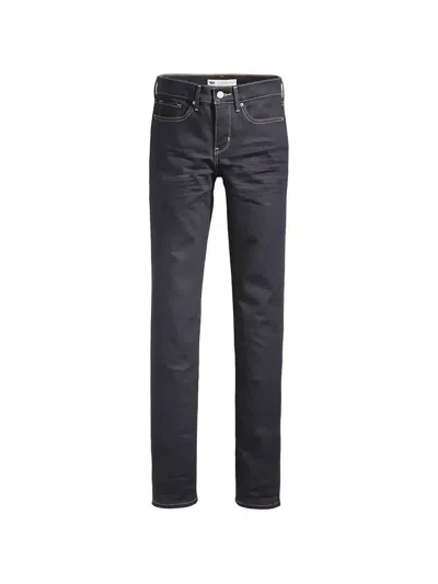 Levi's 314 Shaping Straight-leg Jeans In Black