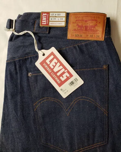 Pre-owned Levi's $395 Lvc  1890 501 Xx Vintage Clothing Selvedge 1937 Men's Jeans W38 X L34 In Raw Selvedge