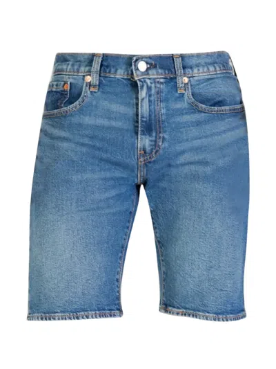 Levi's 405 Faded Denim Shorts In Blue