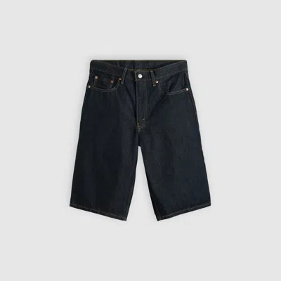 Levi's 470 Logo-patch Denim Shorts In Blue
