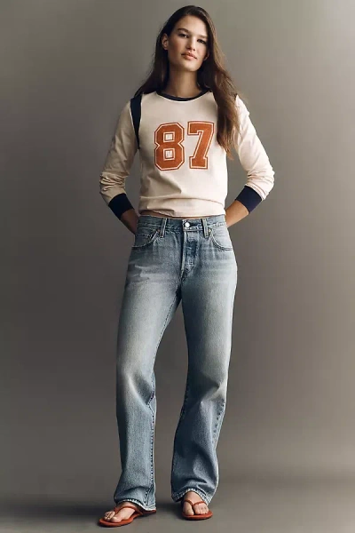 Levi's 501 90's High-rise Straight-leg Jeans In White