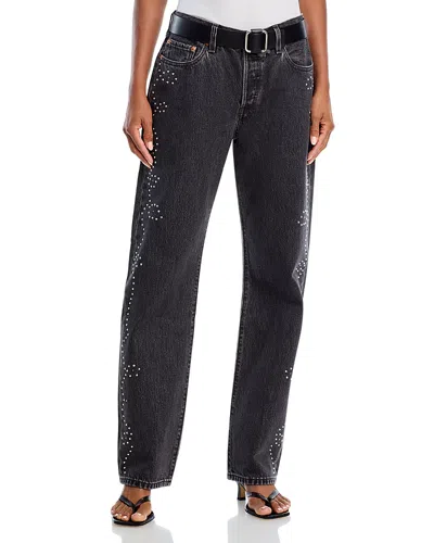 Levi's 501 '90s Embellished Straight Jeans In Bejeweled In Black