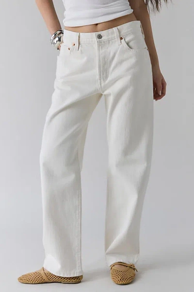Levi's Low Pro Straight-leg Jean In Ivory White