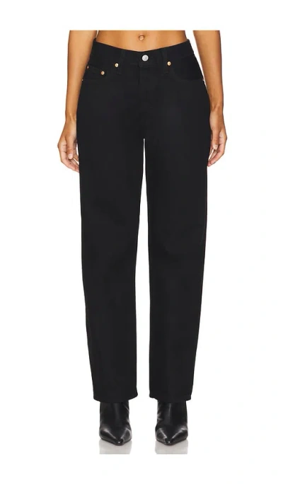 Levi's 501 90s Straight Jeans In Rinsed Blacktop