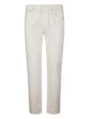 Levi's 501 Buttoned Straight-leg Jeans In White