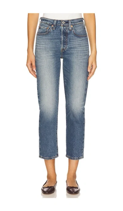 Levi's 501 Crop In Blue