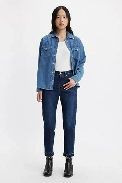 Levi's 501 Crop Jeans In Blue