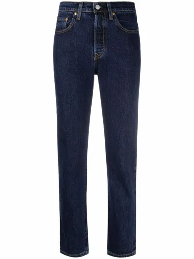 Levi's 501 Cropped Jeans In Blue