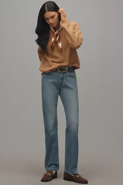 Levi's 501 Curve High-rise Straight-leg Jeans In Blue