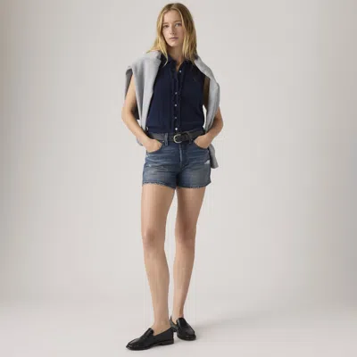 Levi's 501 Curve Shorts In Blue