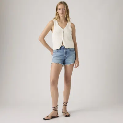 Levi's 501 Curve Shorts In Blue