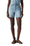 Levi's® 501® Embroidered Mid Thigh Denim Shorts In Blue