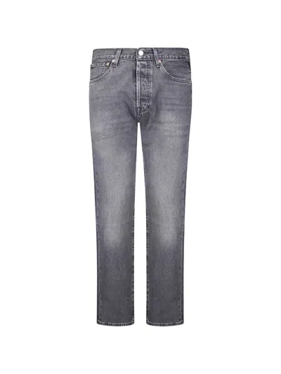 Levi's 501 Faded-effect Jeans In Gray