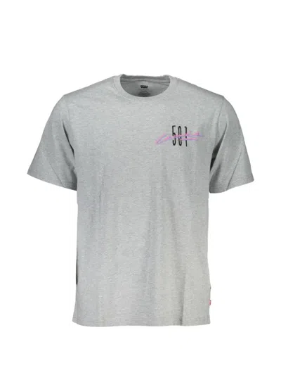 Levi's 501 Graphic-print T-shirt In Gray