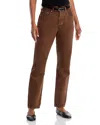 Levi's 501 High Rise Straight Jeans In Lariat Luck In Brown