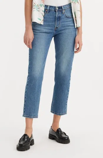 Levi's® 501® High Waist Crop Straight Leg Jeans In Blue Its True