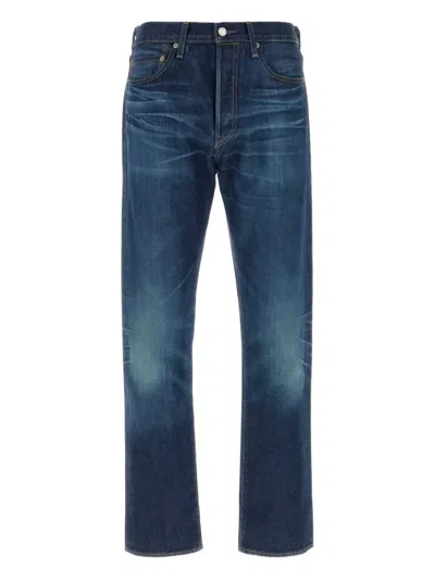 Levi's 501 Straight-leg Jeans In Light-wash Cotton In Blue