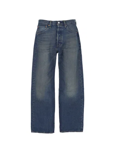 Levi's Jeans 501 Blu Effetto Wash Levis In Blue
