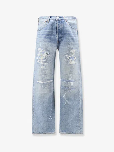 Levi's 501 Loose Straight Leh Jeans In Blue