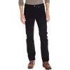 Levi's 501 Mens Button Fly Two-way Stretch Straight Leg Jeans In Black