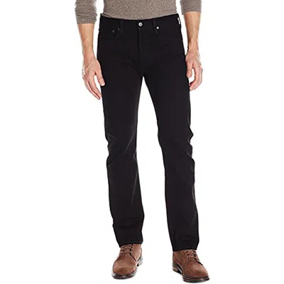 Levi's 501 Mens Button Fly Two-way Stretch Straight Leg Jeans In Black