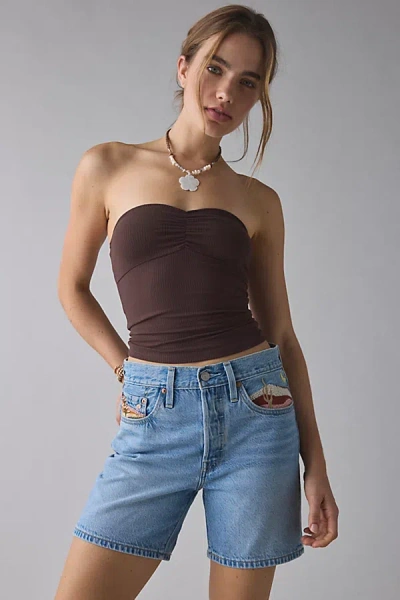 Levi's 501 Mid-thigh Cutoff Denim Short In Desert Utopia, Women's At Urban Outfitters