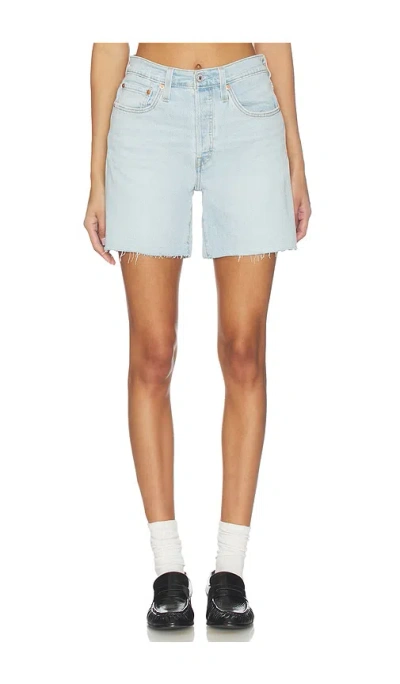 Levi's 501 Mid Thigh Short In Blue