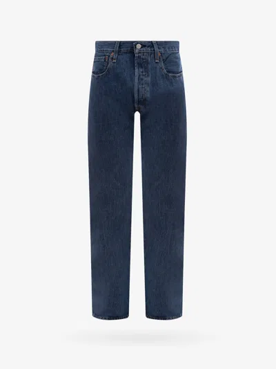 Levi's 501 Original Blue Denim Jeans In Multi