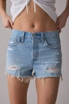 Levi's 501 Original Denim Short In Welcome Party, Women's At Urban Outfitters In Blue