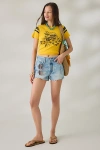Levi's 501 Original Denim Shorts In Floralish Short, Women's At Urban Outfitters In Blue