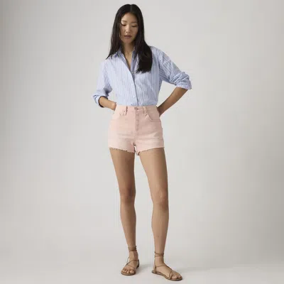 Levi's 501 Original Fit High-rise Women's Shorts 32 In Blue