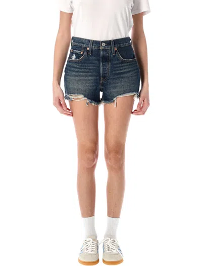Levi's 501® Original High-rise Shorts In Blue