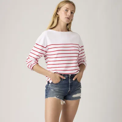 Levi's 501 Original High Rise Shorts In Blue