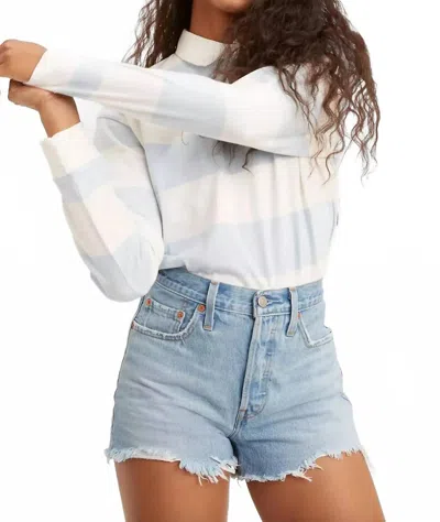 Levi's 501 Original High Rise Shorts In Blue