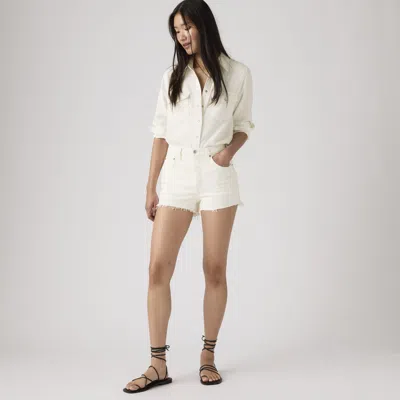 Levi's 501 Original High Rise Shorts In Neutral
