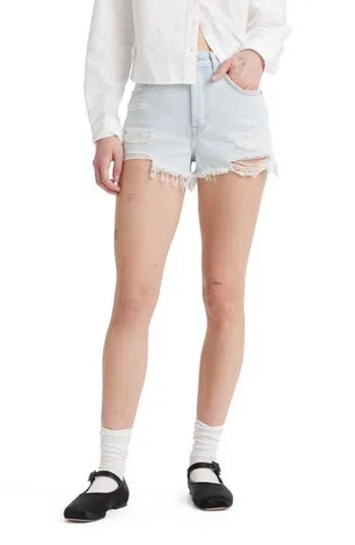 Levi's® 501® Original High Waist Cutoff Denim Shorts In Blue