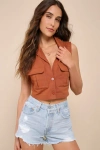 Levi's 501 Original Light Wash High Rise Cutoff Denim Shorts In Blue